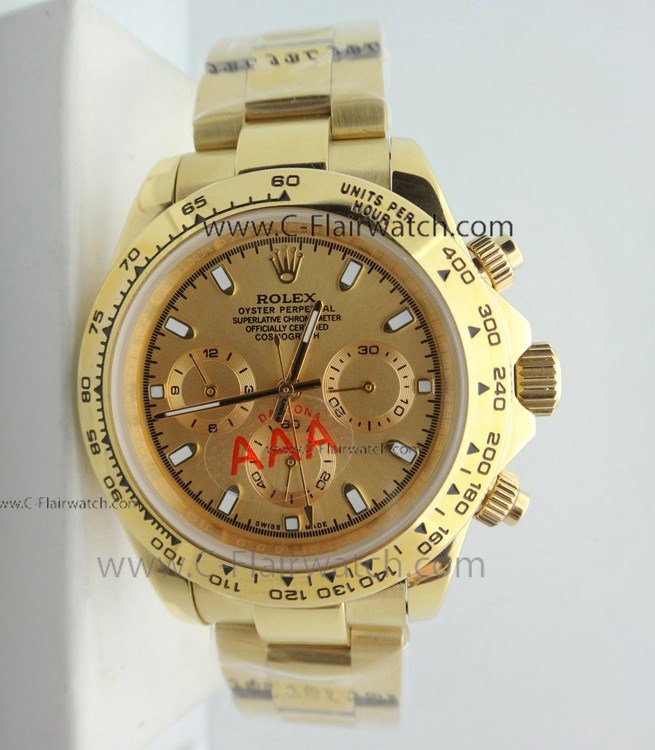 All Gold Rolex Daytona Replica Watch - High Quality All Gold Rolex Daytona Replica Watch - High Quality